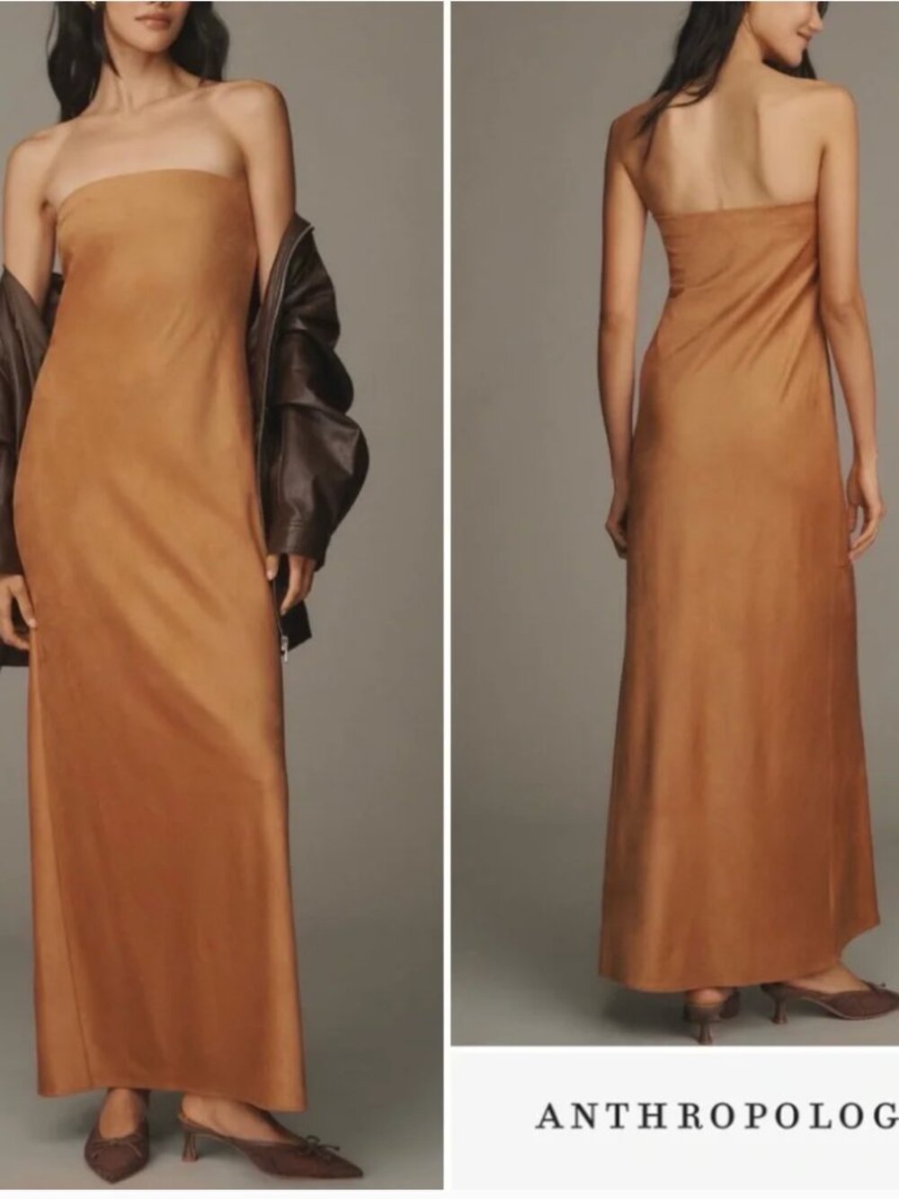 Anthro “The Fleur” Maxi Slip Dress